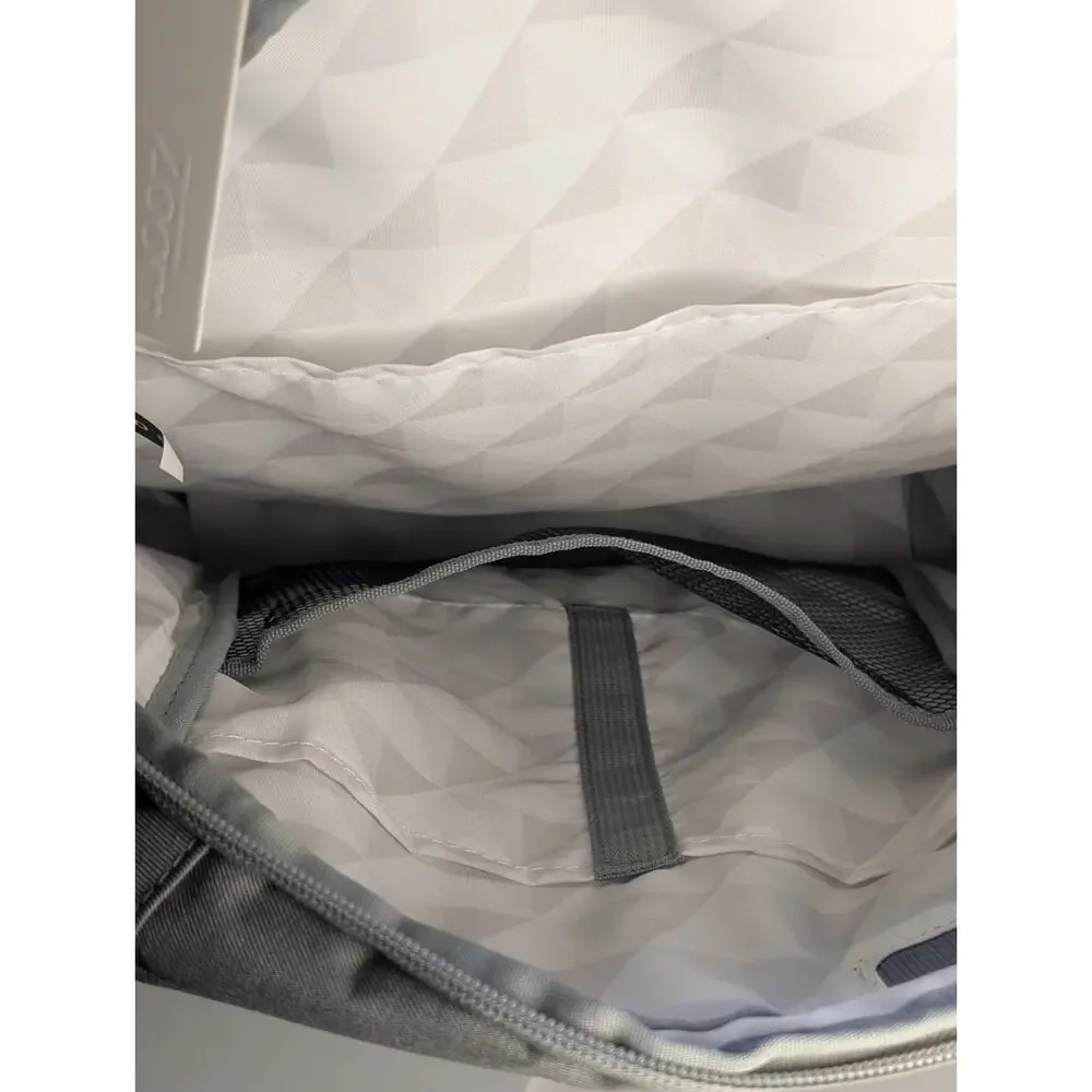 Leed's ZOOM Laptop Backpack Gray LINQ Corporate Logo New With Tags Travel Bag